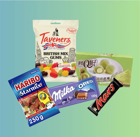 restpartij koek, chocola en snoep