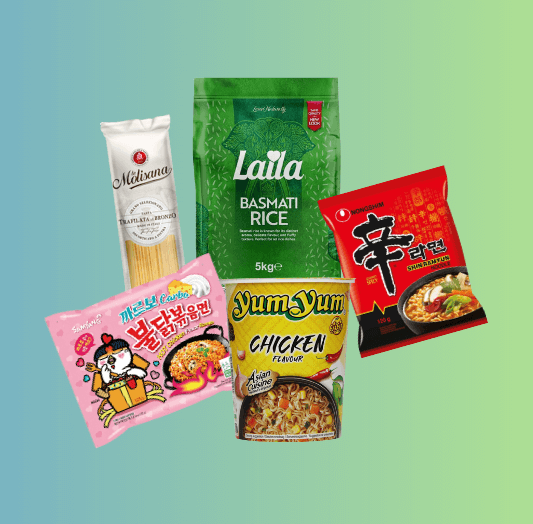 restpartij pasta, rijst en noodles